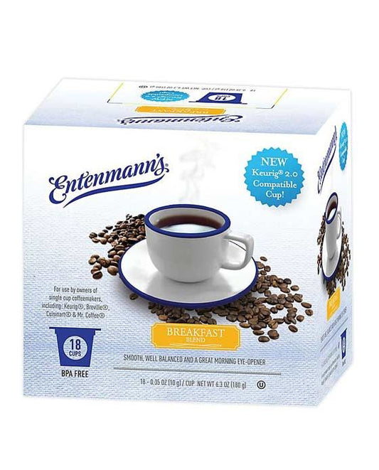  Entenmann's Breakfast Blend Single Serve Coffee, 18 Count Box