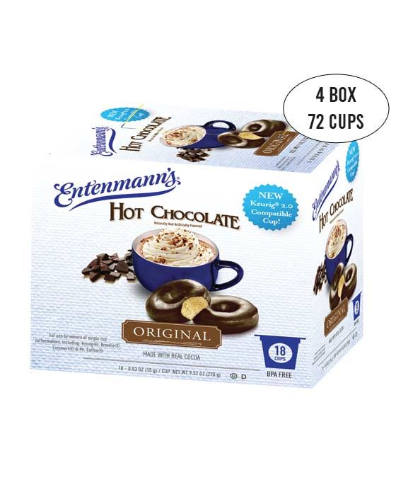 Entenmann's Single Serve Coffee Hot Chocolate, 4/18 Count