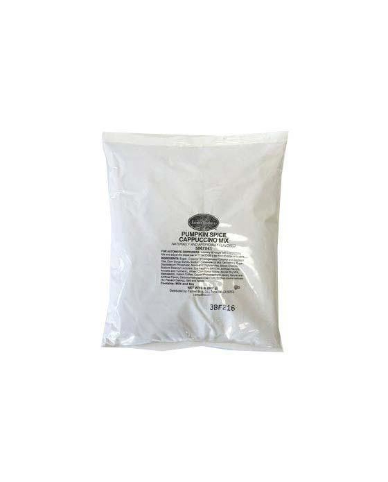  Farmer Brothers Cappuccino Mix Pumpkin Spice 6 Bags (2 Lbs Each)