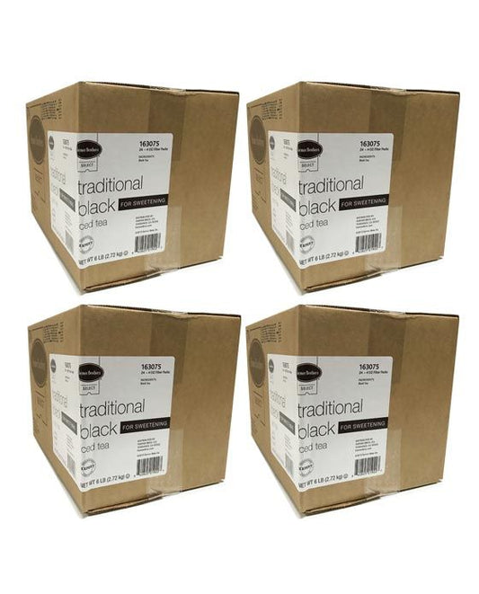  Farmer Brothers Black Iced Tea For Sweetening, 4 Boxes - 24/4 Oz