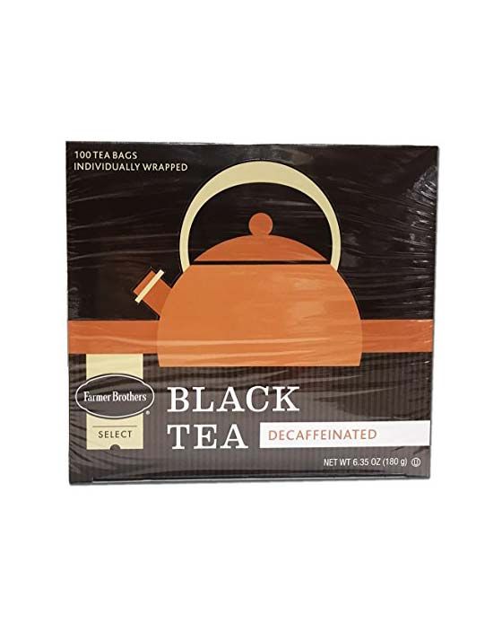 Farmer Brothers Black Tea: 1 Box Regular & 1 Box Decaf