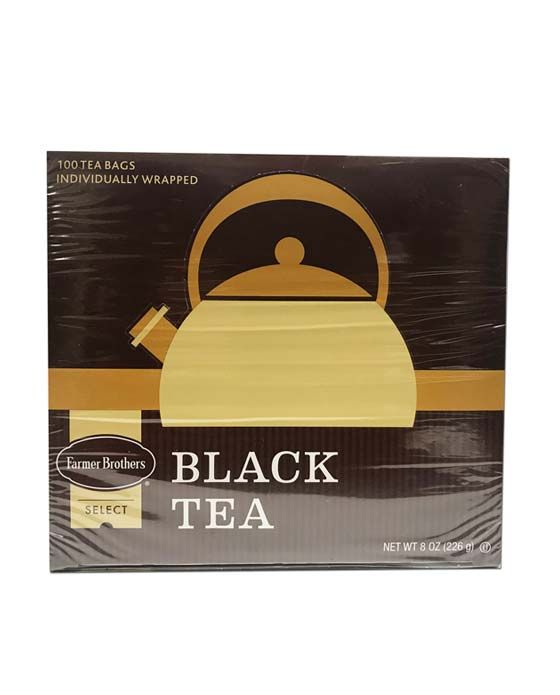  Farmer Brothers Black Tea: 2 Boxes Regular & 2 Boxes Decaf