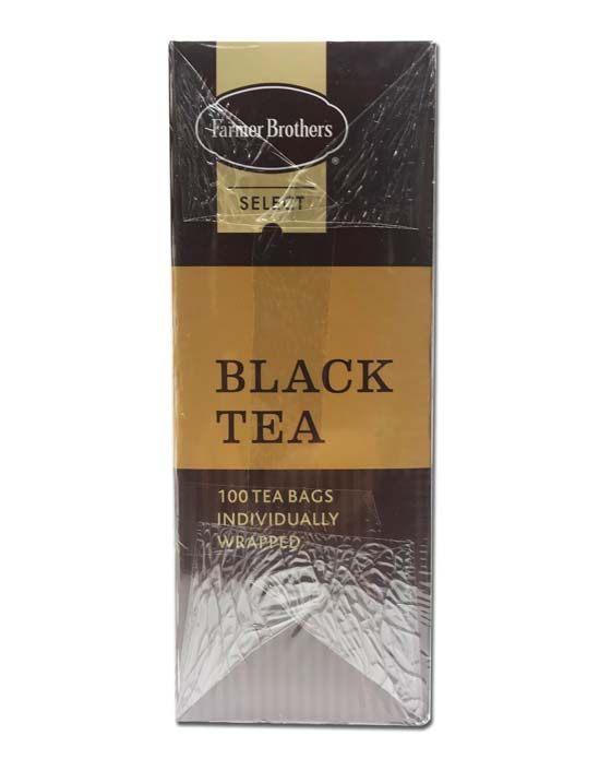  Farmer Brothers Black Tea: 2 Boxes Regular & 2 Boxes Decaf