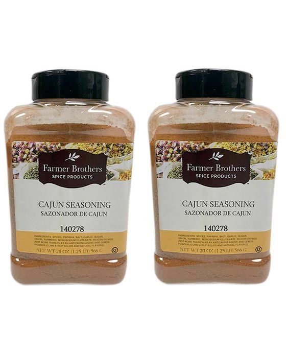  Farmer Brothers Cajun Seasoning (2 Bottles/1.25 Lb Ea.)