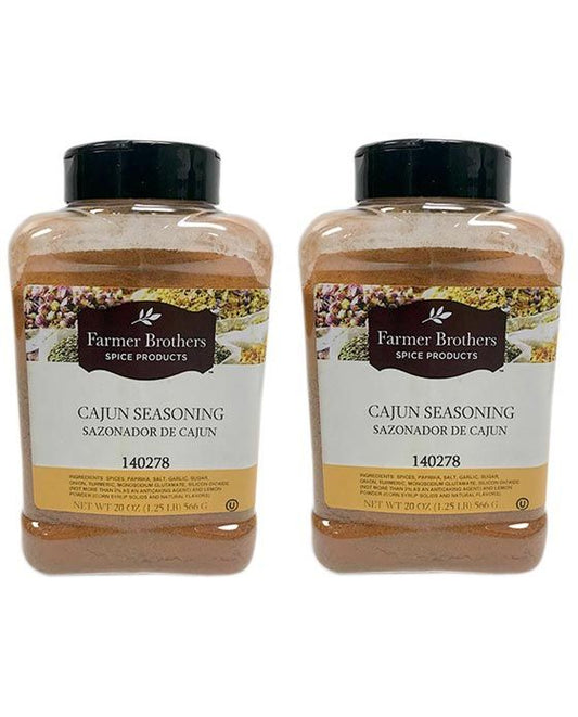  Farmer Brothers Cajun Seasoning (2 Bottles/1.25 Lb Ea.)