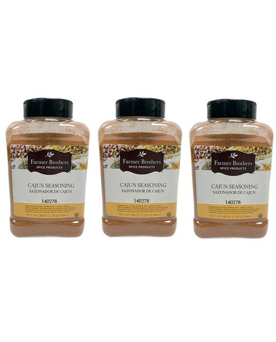  Farmer Brothers Cajun Seasoning (3 Bottles/1.25 Lb Ea.)