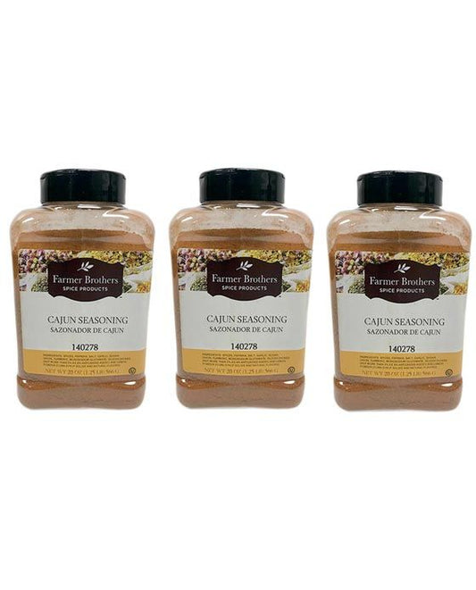  Farmer Brothers Cajun Seasoning (3 Bottles/1.25 Lb Ea.)
