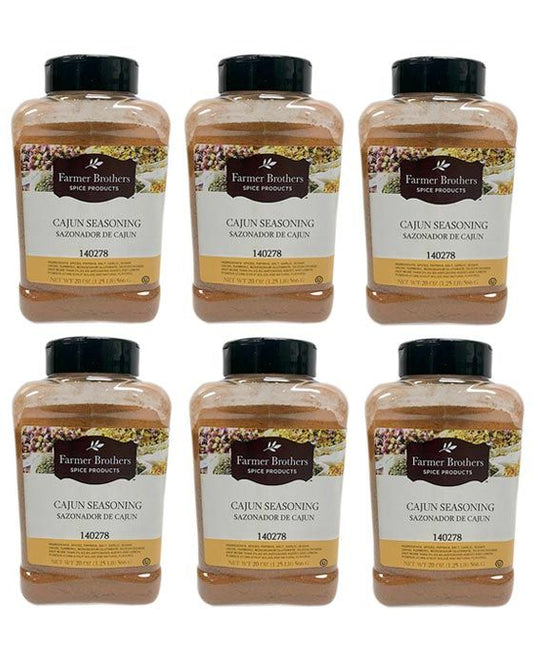  Farmer Brothers Cajun Seasoning (6 Bottles/1.25 Lb Ea.)
