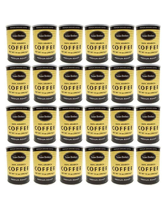  Farmer Brothers Medium Roast Ground Coffee (24 Cans/14 Oz)