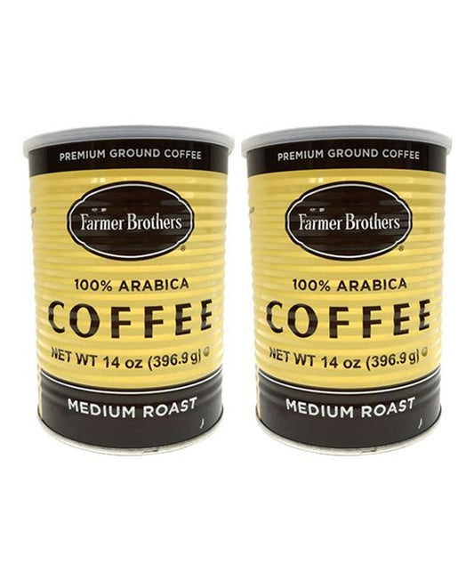  Farmer Brothers Medium Roast Ground Coffee (2 Cans/14 Oz)