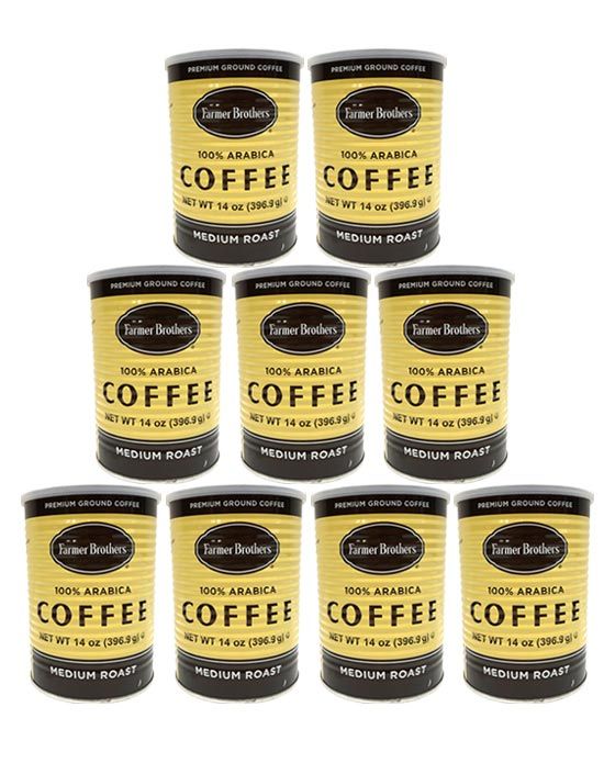  Farmer Brothers Medium Roast Ground Coffee (9 Cans/14 Oz)