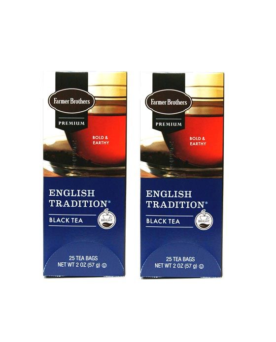  Farmer Brothers Premium: English Tradition, 2/25 Ct Tea Boxes