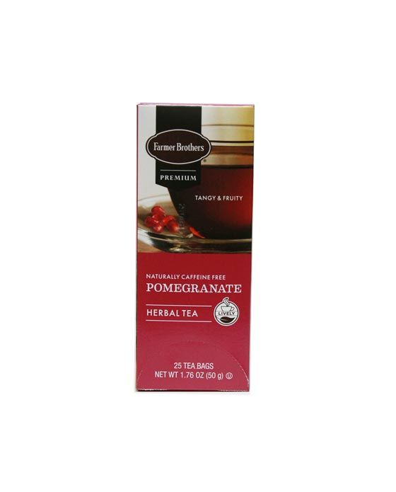  Farmer Brothers Premium: Pomegranate Hot Tea, 1/25 Ct Tea Box