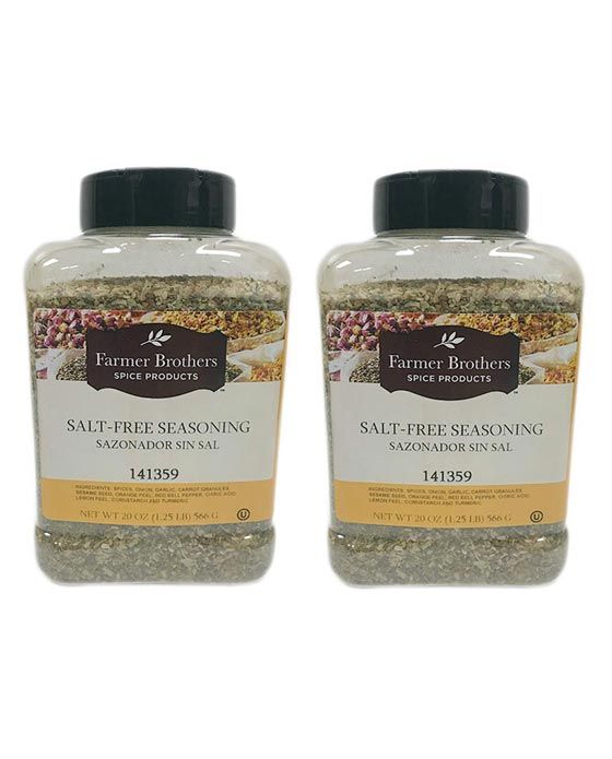  Farmer Brothers Salt-Free Seasoning (2 Bottles/1.25 Lb Ea.)