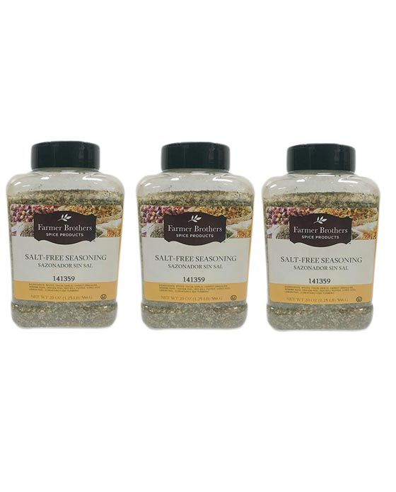 Farmer Brothers Salt-Free Seasoning (3 Bottles/1.25 Lb Ea.)