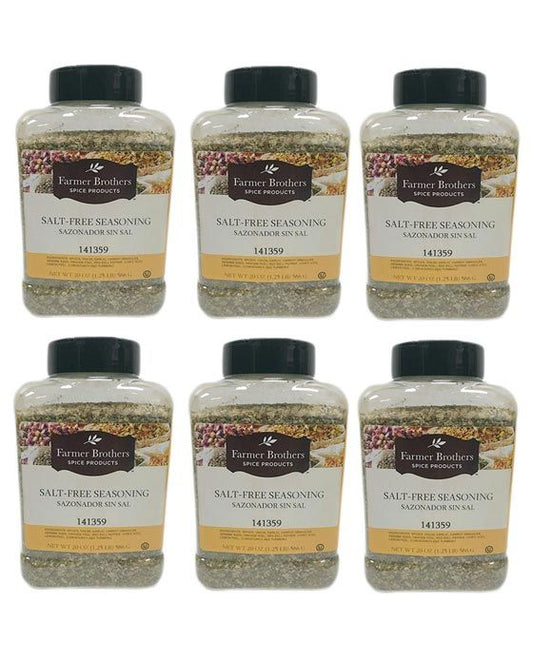  Farmer Brothers Salt-Free Seasoning (6 Bottles/1.25 Lb Ea.)