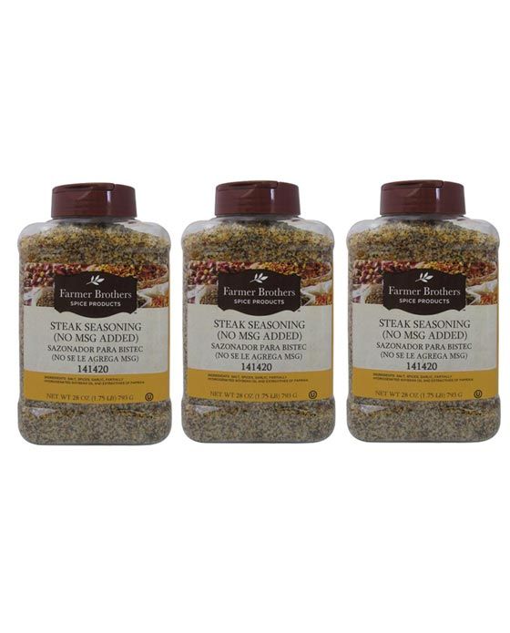  Farmer Brothers Steak Seasoning (3 Bottles/28 Oz Ea.)