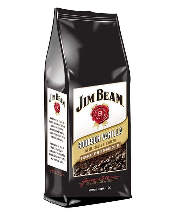  Jim Beam Bourbon Vanilla Bourbon Flavored Ground Coffee, 1 Bag (12 Oz)
