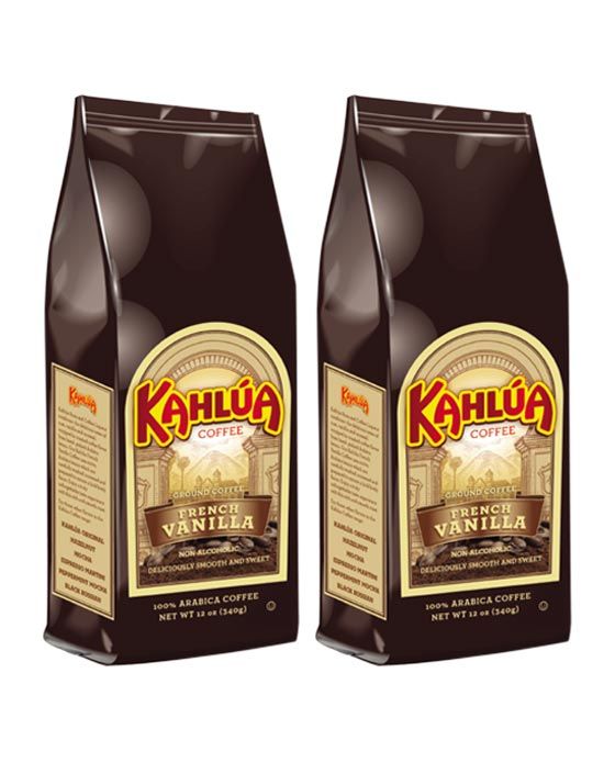  Kahlua French Vanilla Gourmet Ground Coffee (2 Bags/12 Oz)