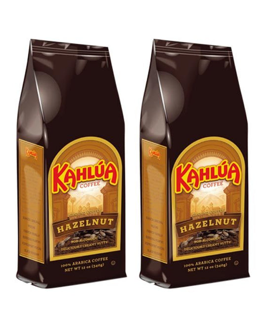  Kahlua Hazelnut Gourmet Ground Coffee (2 Bags/12 Oz)