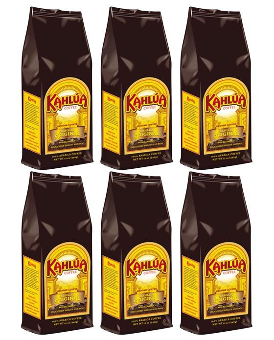  Kahlua Original Gourmet Ground Coffee (6 Bags/12 Oz)