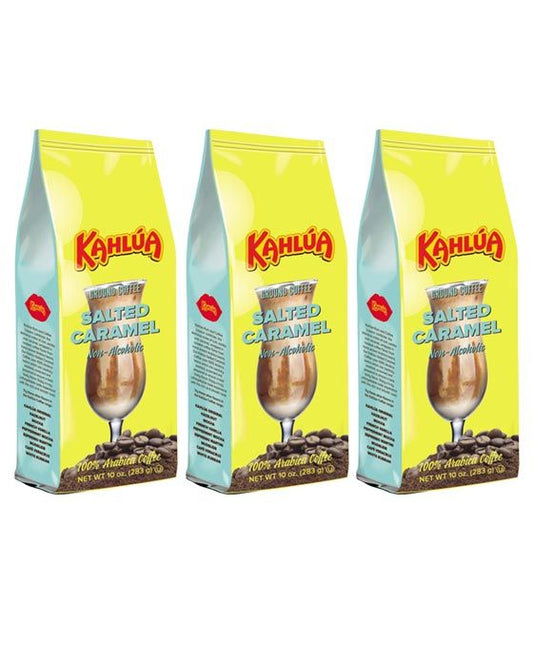  Kahlua Salted Caramel Gourmet Ground Coffee (3 Bags/10 Oz)