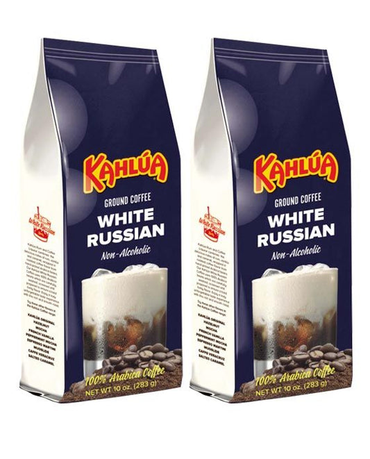  Kahlua White Russian Gourmet Ground Coffee (2 Bags/10 Oz)