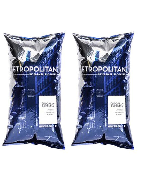  Metropolitan European Espresso Whole Bean - 2 Bags/2 Lbs Ea.