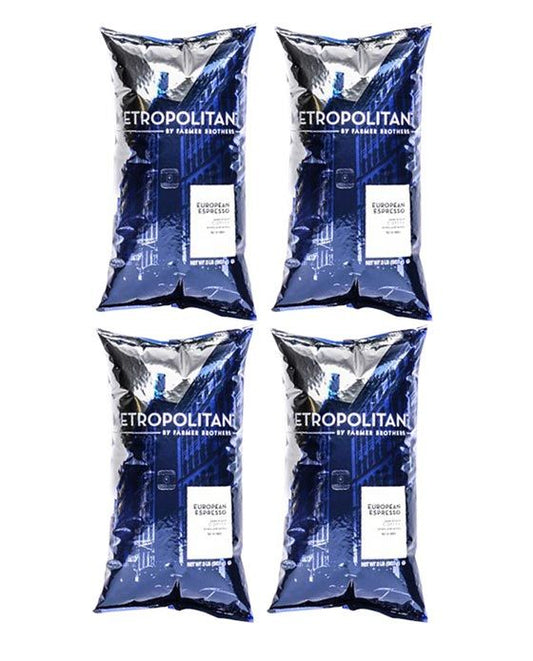  Metropolitan European Espresso Whole Bean - 4 Bags/2 Lbs Ea.