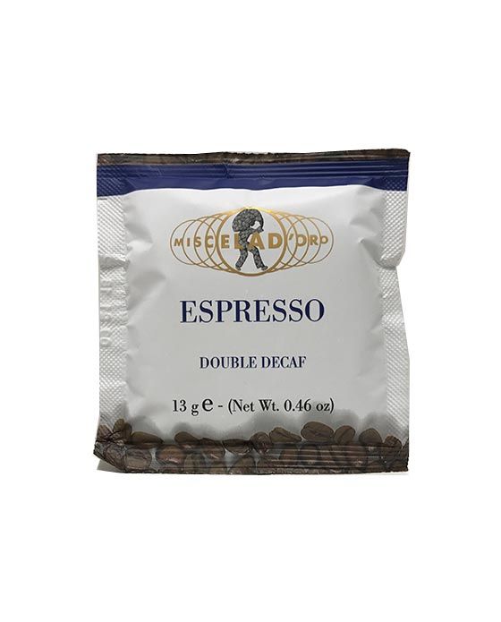  Miscela D'Oro Double Espresso 2 X 100 Pods 200 Total (Decaf)