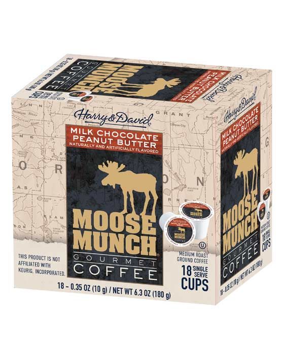  Moose Munch Milk Chocolate Peanut Butter Single Serve Cups, 18 Count