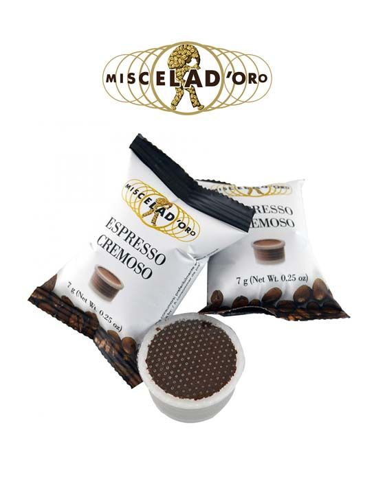 Miscela D'Oro Espresso Cremoso, Espresso Point Compatibile Capsules, 100ct