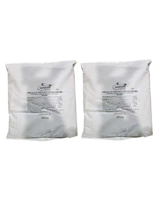  Superior Cappuccino Mix Chocolate Hazelnut 2 Bags (2 Lbs Ea)