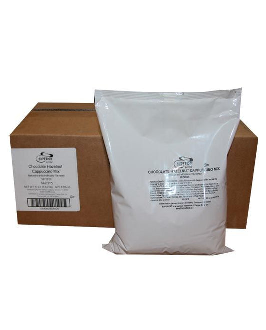  Superior Cappuccino Mix Chocolate Hazelnut 6 Bags (2 Lbs Ea)