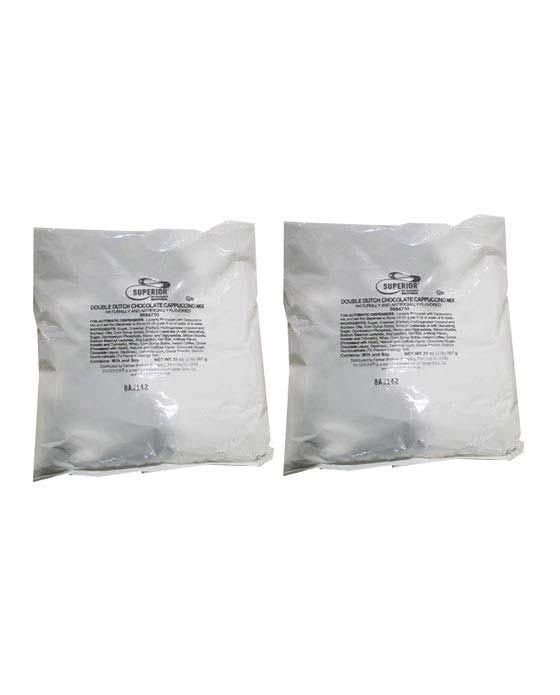  Superior Cappuccino Mix Double Dutch Chocolate 2 Bags (2 Lbs Ea)