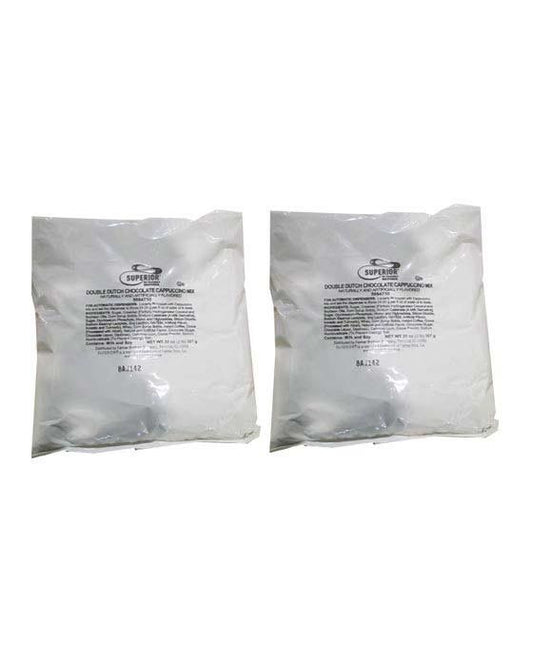  Superior Cappuccino Mix Double Dutch Chocolate 2 Bags (2 Lbs Ea)