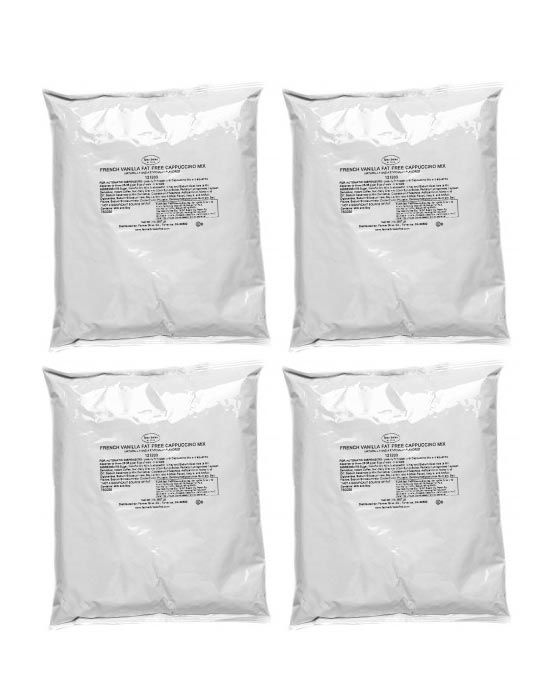  Superior Cappuccino Mix Fat Free French Vanilla 4 Bags (2 Lbs Ea)