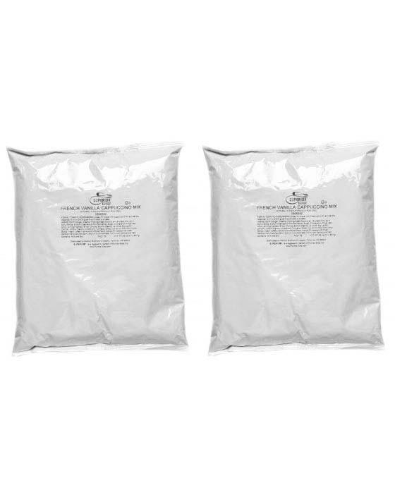  Superior Cappuccino Mix French Vanilla 2 Bags (2 Lbs Ea)