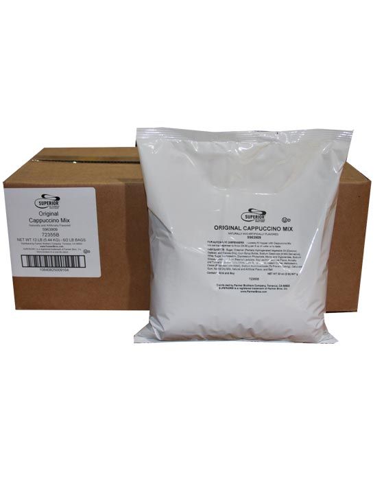  Superior Cappuccino Mix Original Mix 6 Bags (2 Lbs Ea)