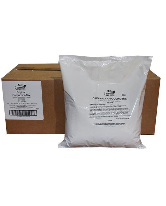  Superior Cappuccino Mix Original Mix 6 Bags (2 Lbs Ea)
