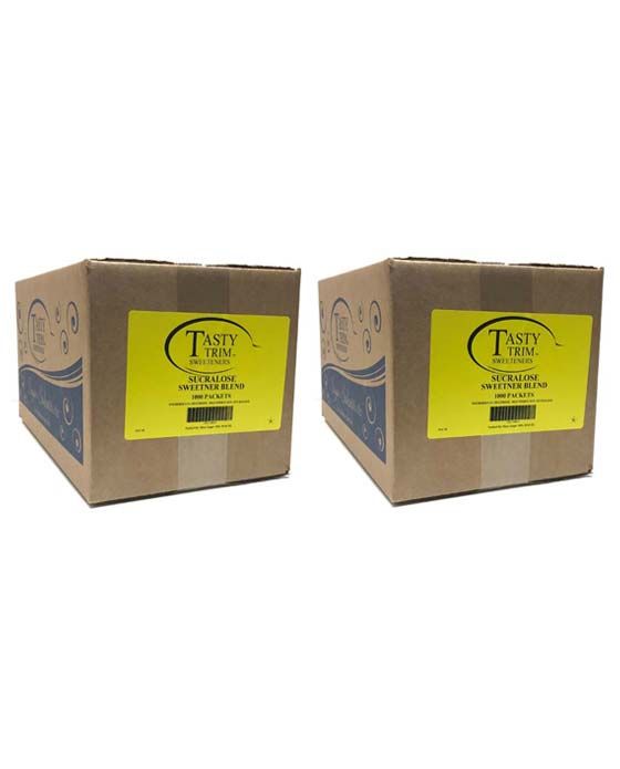 Tasty Trim Sucralose (Yellow Sugar Substitute), 2 Boxes (1,000 Packets Ea.)