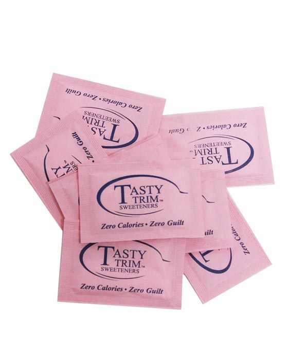  Tasty Trim Saccharin (Pink Sugar Substitute), 1 Box (2,000 Packets)