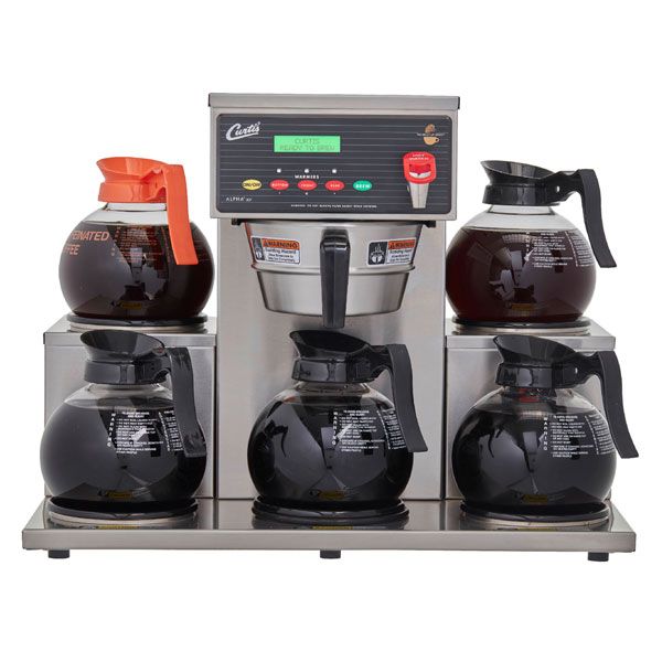  Curtis ALP5GT12A000 G3 Alpha® Decanter 5 Station With 5 Lower, Right/Left Warmers