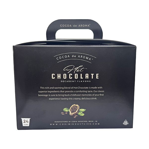  Cocoa De Aroma Hot Chocolate Sampler, 24 Cups – 8 Each Original, S’mores, Crème Brûlée