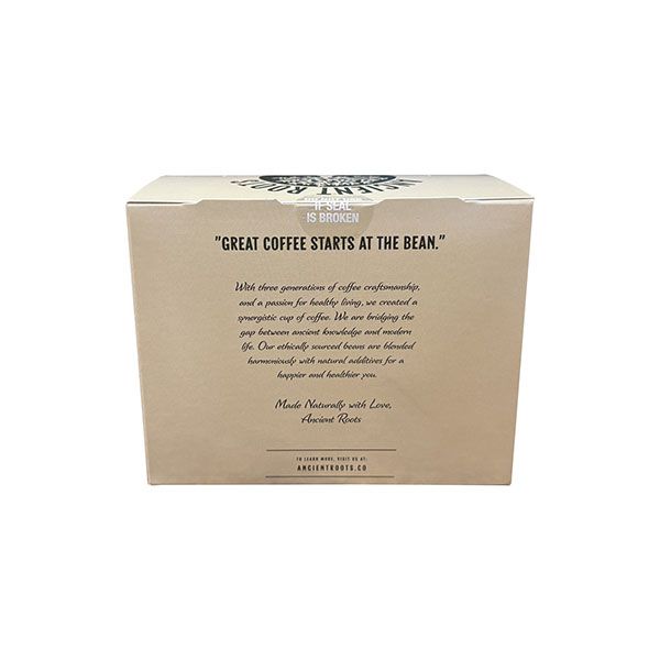  Ancient Roots Single Serve Mushroom Coffee, Made With Chaga And Lion's Mane, 100% Arabica, Medium Roast, (Hazelnut) (12 Count)