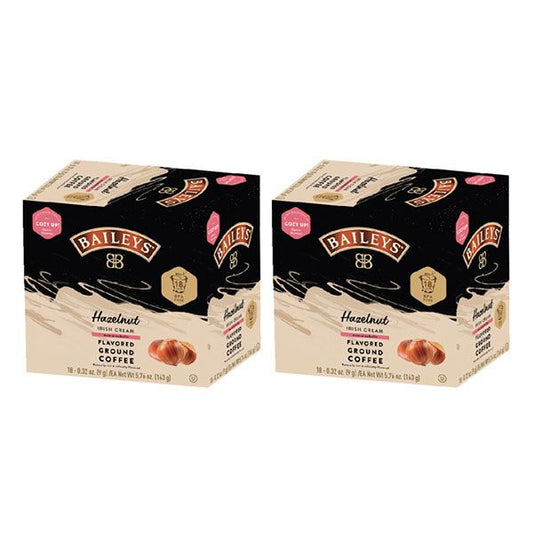 Baileys Bailey's, Hazelnut Irish Cream Flavored Coffee, 2/18 Single Serve Cups