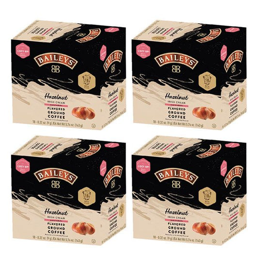 Baileys Bailey's, Hazelnut Irish Cream Flavored Coffee, 4/18 Single Serve Cups