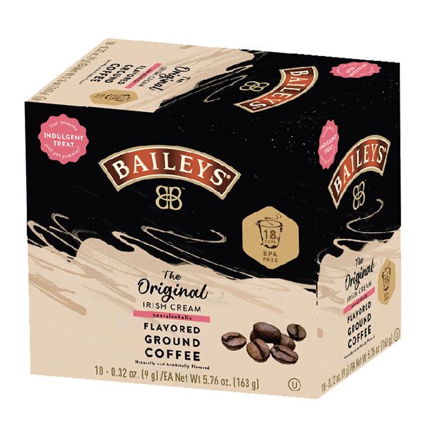  Irish Cream Single Serve Coffee Bundle With Brickhouse And Bailey's, 48 Single Serve Cups