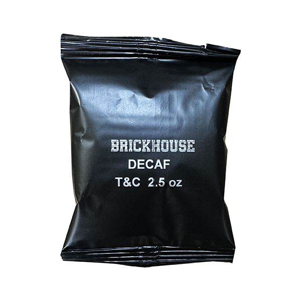  Brickhouse Town And Country Decaf Ground Coffee, 80/2.5oz Pre-Portioned Packets