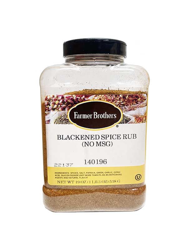  Farmer Brothers Blackened Spice Rub (No MSG), 1 Lb 3 Oz 